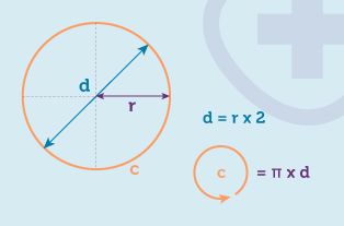 Worked example of the diameter of a circle and circumference of a circle